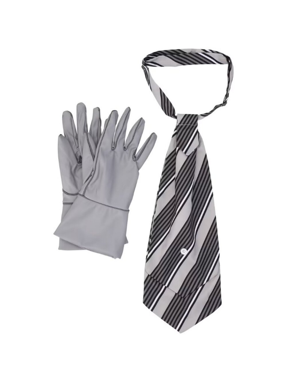 WWE The Undertaker Classic Gray Tie & Glove Set Officially Licensed Cosplay New